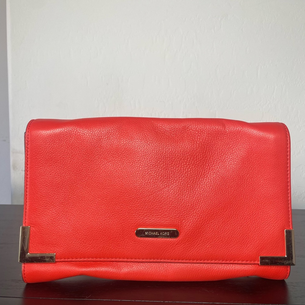 Beautiful Orange Clutch from Michael Kors